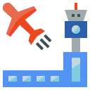 external airdrome-logistics-flat-flat-geotatah icon