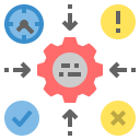 external assess-risk-management-flat-flat-geotatah icon