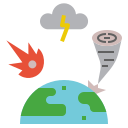 external attack-emergency-and-disaster-management-flat-flat-geotatah icon