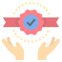 external award-customer-satisfaction-flat-flat-geotatah icon