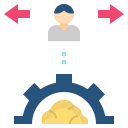 external behaviour-microeconomics-flat-flat-geotatah icon