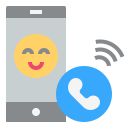 external call-cashless-society-flat-flat-geotatah icon