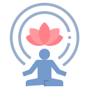 external calm-work-life-balance-flat-flat-geotatah icon