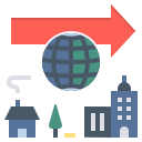 external change-industrial-revolution-flat-flat-geotatah icon