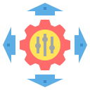 external control-risk-management-flat-flat-geotatah icon