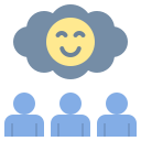 external customer-customer-satisfaction-flat-flat-geotatah icon