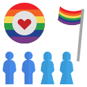 external diversity-lgbtq-community-flat-flat-geotatah-3 icon