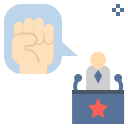 external encourage-election-world-flat-flat-geotatah icon