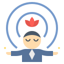 external hypnotize-life-coach-flat-flat-geotatah icon