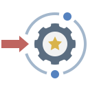 external input-training-management-system-flat-flat-geotatah icon