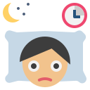 external insomnia-sleepless-night-flat-flat-geotatah icon