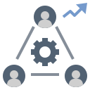 external mission-socio-technical-system-flat-flat-geotatah icon