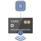 external card-banking-service-credit-cards-based-on-nfc-internet-banking-flat-icons-inmotus-design-5 icon