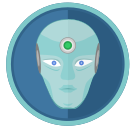 external face-intellectual-robots-flat-icons-inmotus-design-2 icon