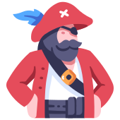 external beard-pirate-flat-flat-icons-maxicons icon