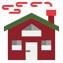 external building-christmas-flat-satawat-anukul icon