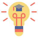 external bulb-education-flat-satawat-anukul icon