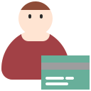 external card-user-flat-flat-vinzence-studio icon