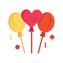 external balloons-valentines-day-flatart-icons-flat-flatarticons-1 icon