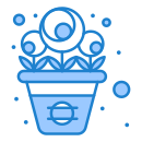 external flower-pot-spring-flatarticons-blue-flatarticons icon