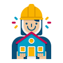 external architect-professions-woman-diversity-flaticons-flat-flat-icons-2 icon