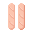 external baguettes-world-cuisine-flaticons-flat-flat-icons icon