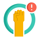 external black-lives-matter-activism-flaticons-flat-flat-icons-2 icon