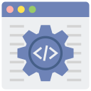 external programming-new-media-flaticons-flat-flat-icons icon