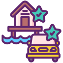 external all-inclusive-vacation-planning-resort-flaticons-lineal-color-flat-icons icon