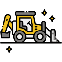 external backhoe-construction-flaticons-lineal-color-flat-icons icon