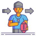 external coach-american-football-flaticons-lineal-color-flat-icons-4 icon