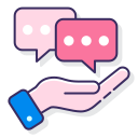 external communication-work-from-home-flaticons-lineal-color-flat-icons icon