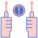 external foul-basketball-flaticons-lineal-color-flat-icons-18 icon