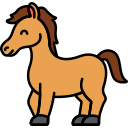 external horse-animal-flaticons-lineal-color-flat-icons-3 icon