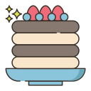 external pancake-bakery-flaticons-lineal-color-flat-icons-3 icon