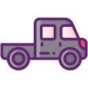 external pickup-truck-winter-season-flaticons-lineal-color-flat-icons icon