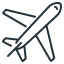 external airplane-transport-and-logistics-good-lines-kalash icon