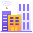 external buildings-digitalization-and-industry-gradient-design-circle icon