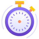 external clock-activities-gradient-design-circle icon