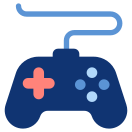 external game-pad-hotel-and-services-gradient-design-circle icon