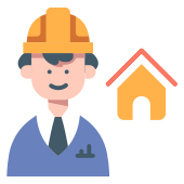 external architect-build-a-house-flat-house-maxicons icon