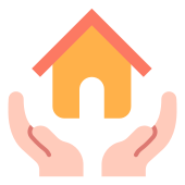 external architecture-build-a-house-flat-house-maxicons-3 icon