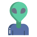 external alien-retro-80s-icongeek26-flat-icongeek26 icon