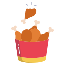 external chicken-wings-food-levitation-icongeek26-flat-icongeek26 icon