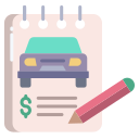 external invoice-car-parts-and-service-icongeek26-flat-icongeek26 icon