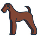 external airedale-terrier-dog-breeds-icongeek26-linear-colour-icongeek26 icon