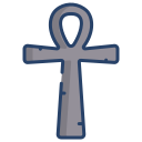 external ankh-egypt-icongeek26-linear-colour-icongeek26 icon