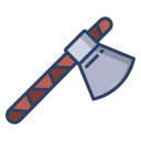 external axe-wild-west-icongeek26-linear-colour-icongeek26 icon