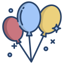 external ballons-wedding-icongeek26-linear-colour-icongeek26 icon