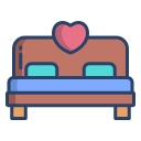 external bed-honeymoon-icongeek26-linear-colour-icongeek26 icon